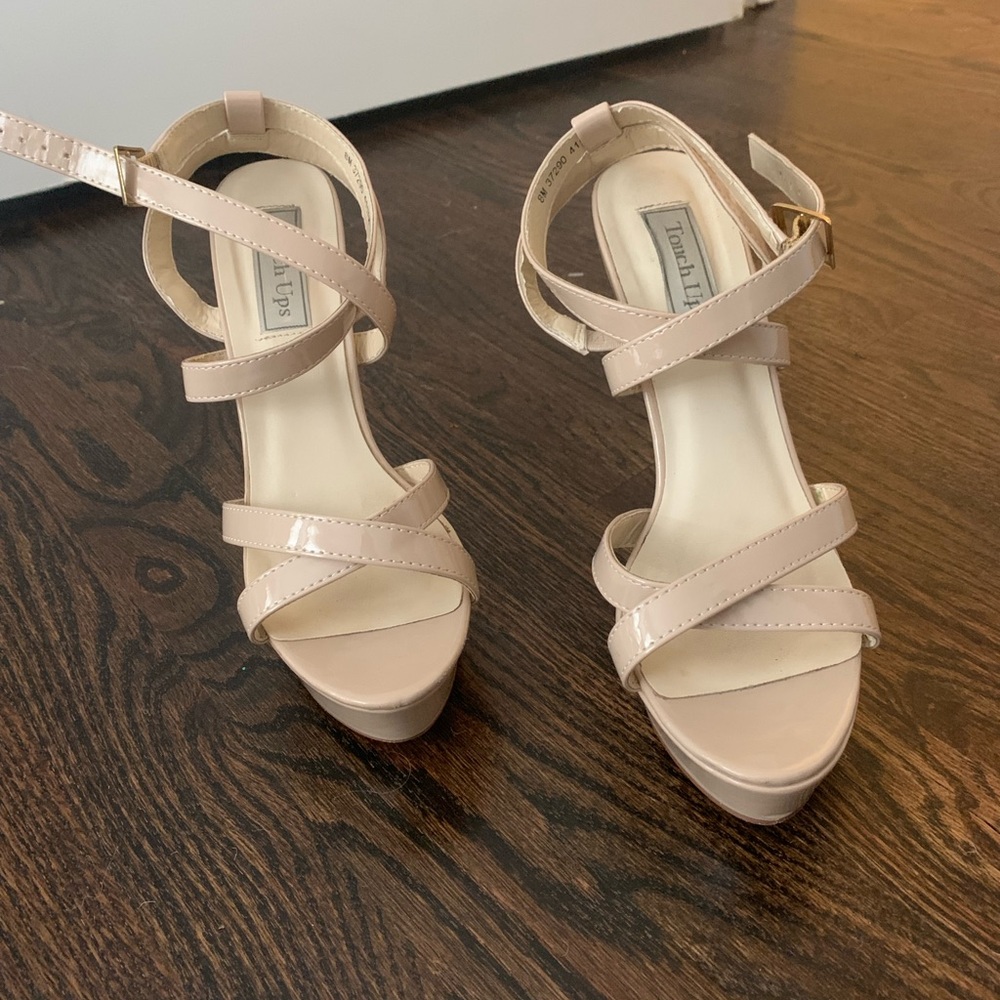 Touch ups platform heel. Size 8 and worn twice.